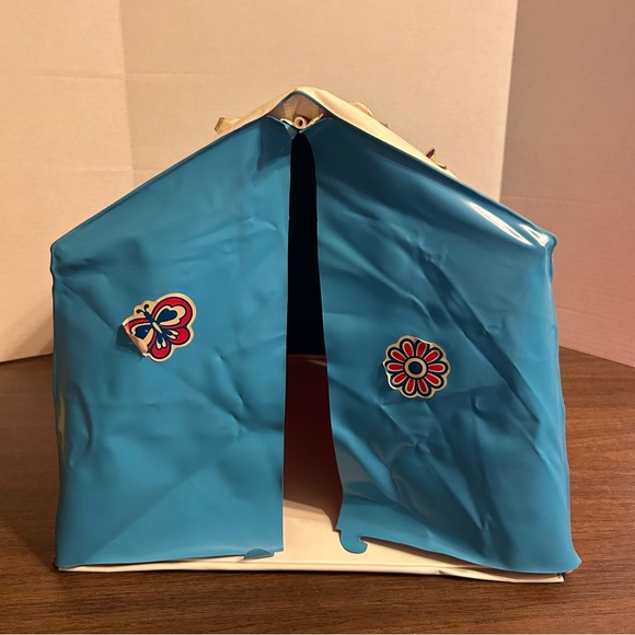 Vintage 1971 Barbie Campout Tent COMPLETE Accessories Table Stools NO BOX - Picture 6 of 16